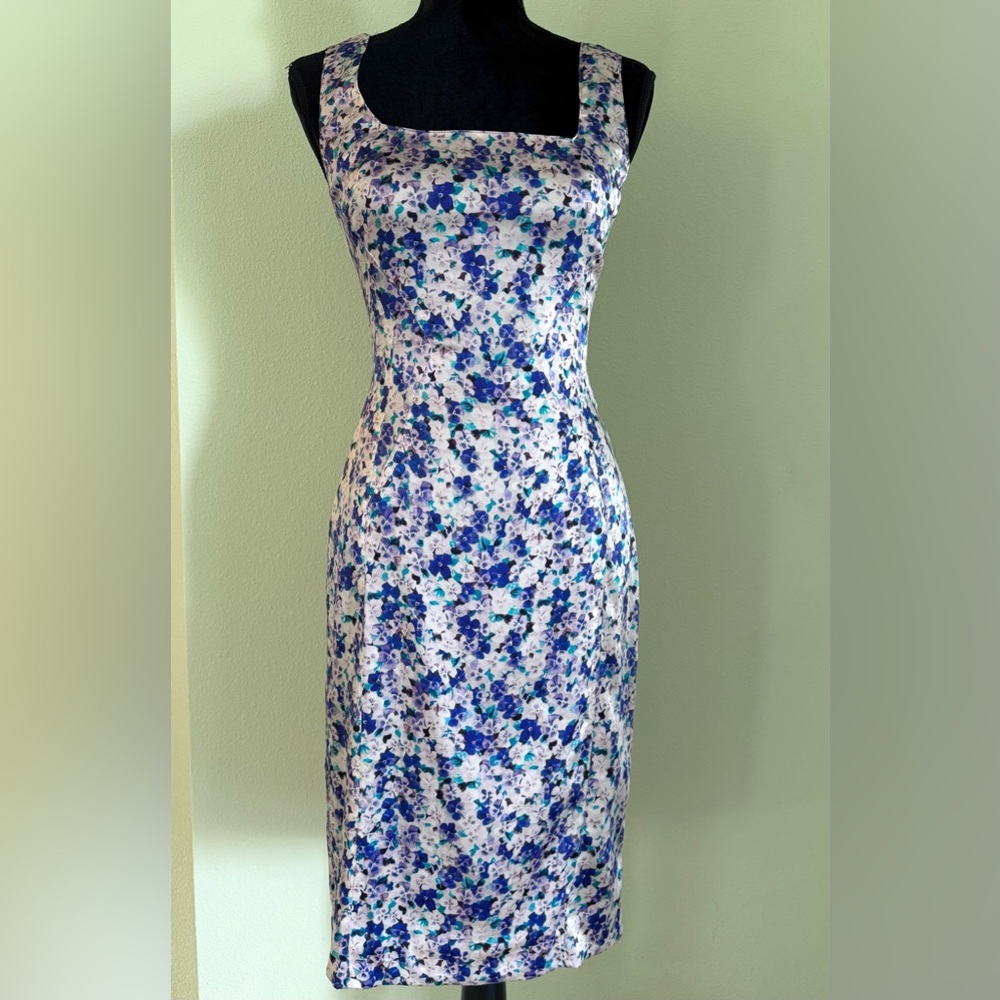 Dolce & Gabbana Floral Silk Bodycon Sleeveless Dress